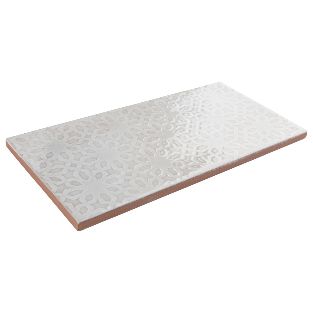 Camden Decor Antique Bianco 4 in. x 8 in. Ceramic Wall Tile
