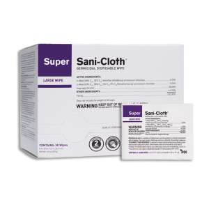 Nice Pak,  Super Sani-Cloth® Germicidal Disposable Wipe,  50 Wipes/Container