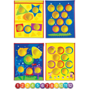 Smart Toss&trade; Colors, Shapes & Numbers Bean Bag Tossing Game