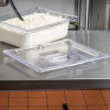 Half-size Super Pan® slotted clear polycarbonate cover