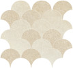 Aeolus Beige Mix 14-3/4×14-1/2 Wave Mosaic