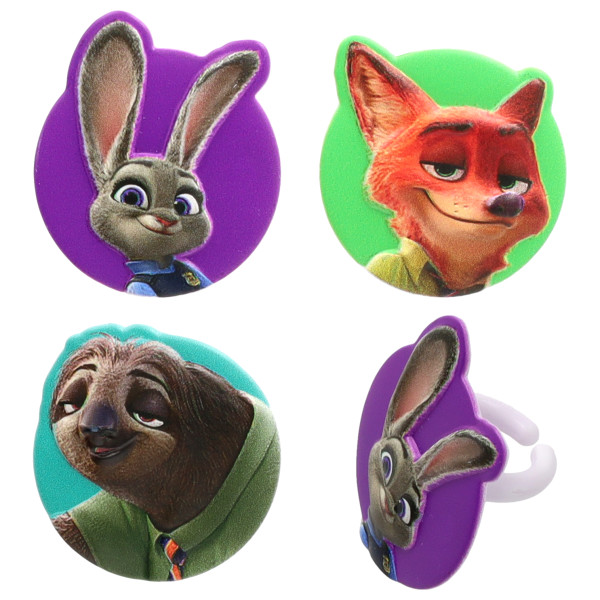 Disney's Zootopia Visit Zootopia Cupcake Rings