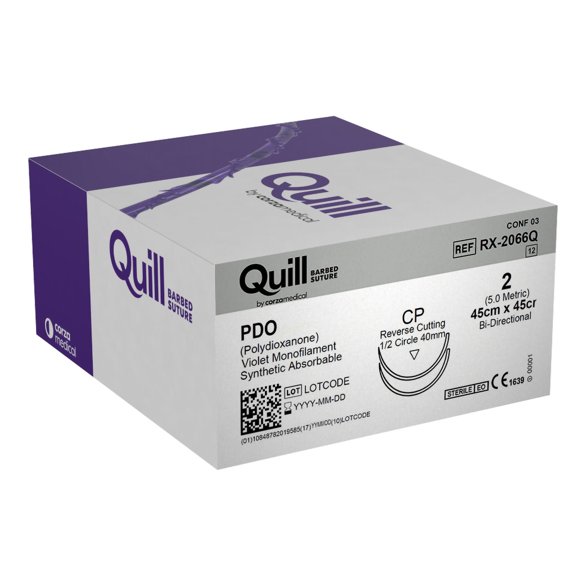 Quill™ Knotless Tissue-Closure Device Suture with Needle