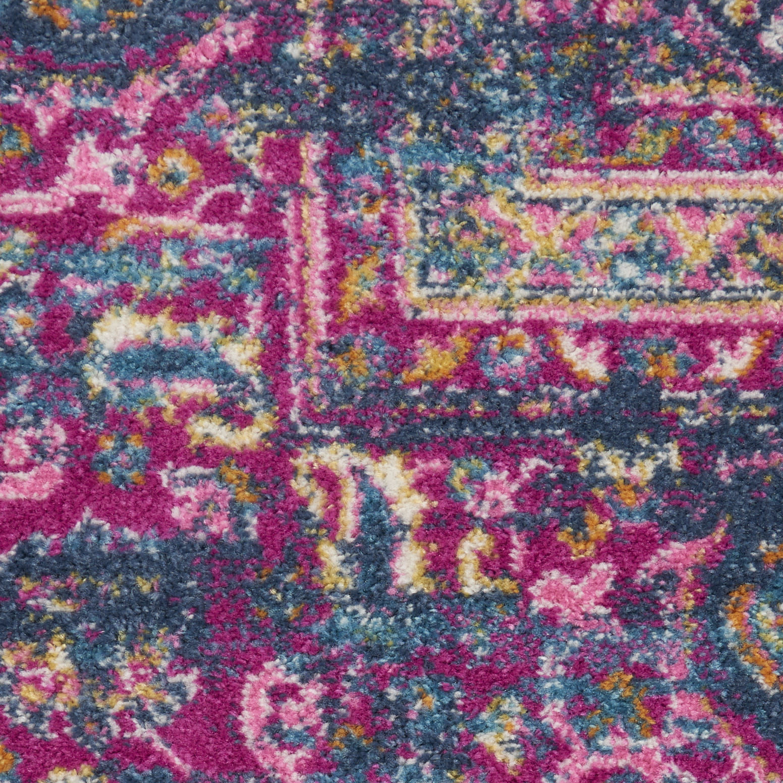 Nourison Passion 2'2" x 7'6" Blue Bohemian Indoor Rug