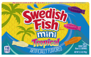 SWEDISH FISH Mini Tropical Soft & Chewy Gummy Candy, 3.5 oz