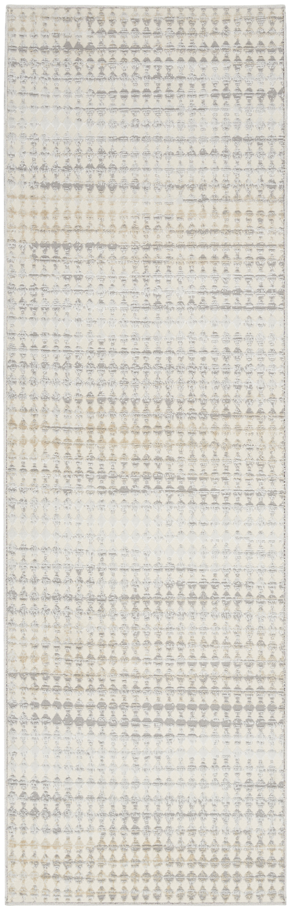 Calvin Klein CK950 Rush 2'3" x 7'3" Ivory Multicolor Modern Indoor Rug