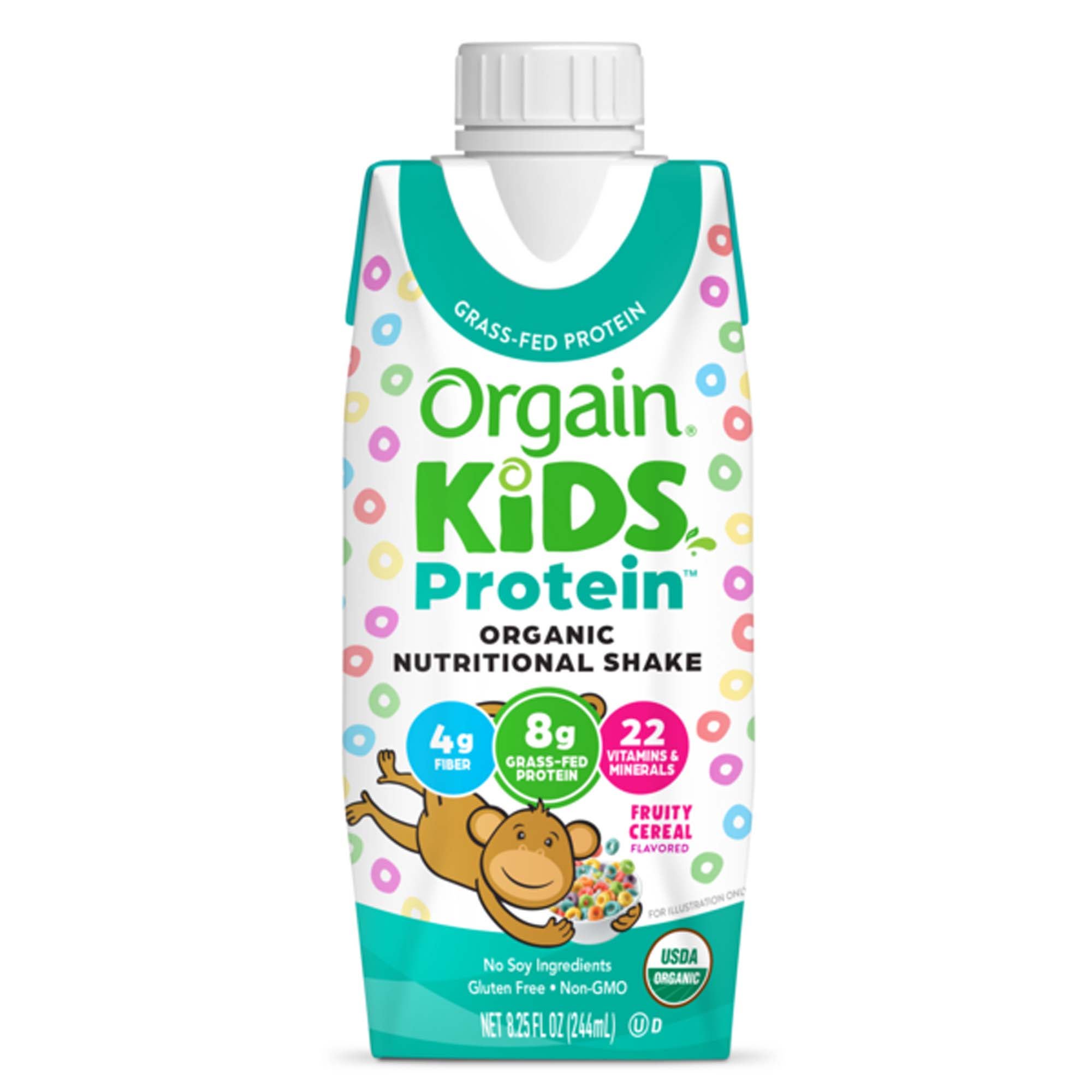 Nestle Healthcare Nutrition SHAKE, NUTRTN ORGANIC ORGAIN KIDS PROTN FRT CRL 224ML (12/CS