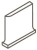 Baseline Black 4×4 Flat Top Cove Base Corner Right Matte