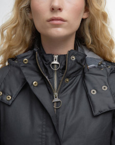 Cannich Waxed Jacket Black-Modern