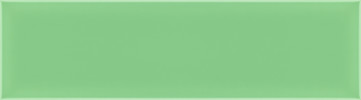 Chroma Absint 3×10 ceramic tile in glossy green finish for backsplash and bathroom use