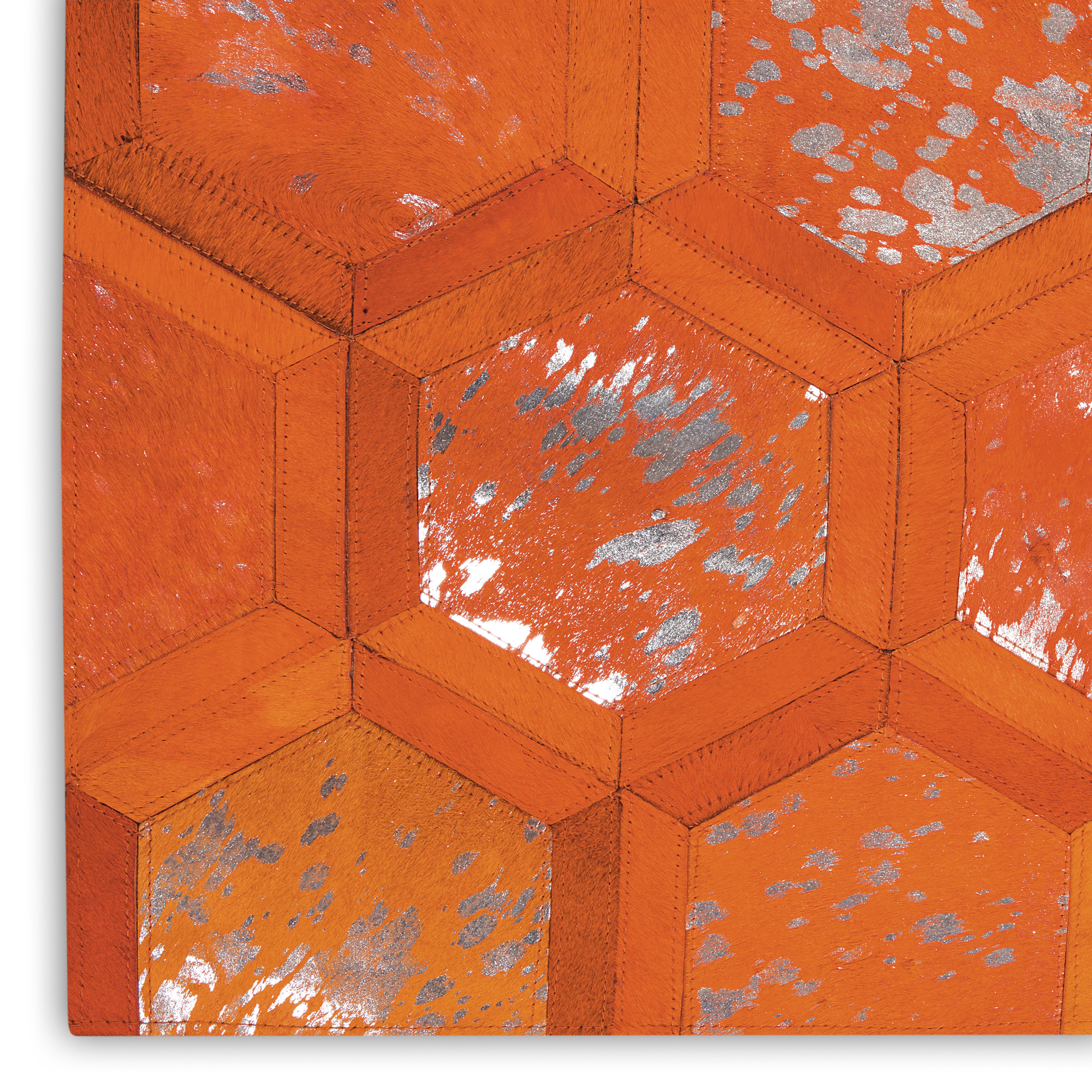Michael Amini City Chic 8' x 10' Tangerine Modern Indoor Rug