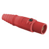 Single Pole Male Plug 300A 250V DC/600V AC Double Set Screws Red