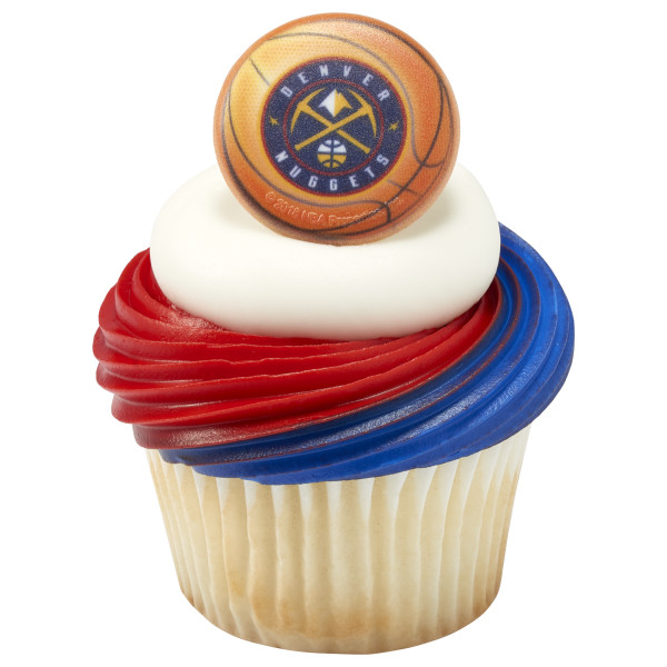 NBA Team Basketball Cupcake Rings