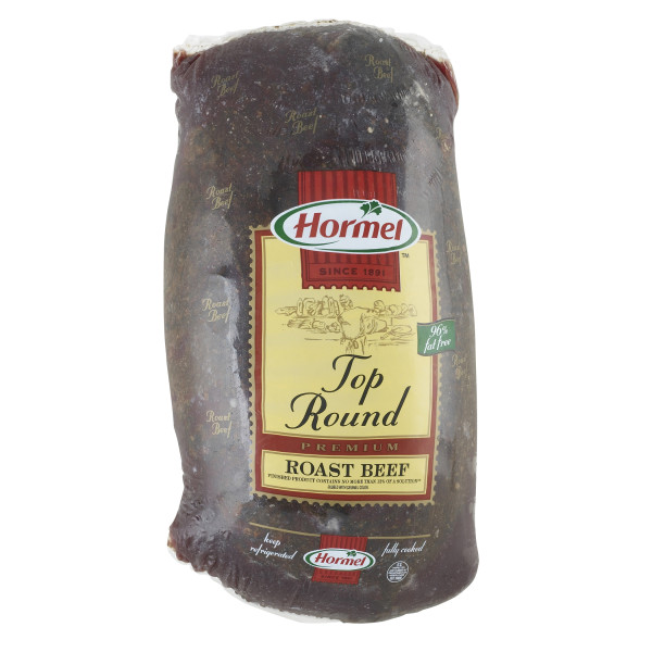 HORMEL(r) Top Round, Whole, Cap-Off, Seasoned, Rare, 1 pc . C1CB - Front Center Inner Pack (Hi Res)