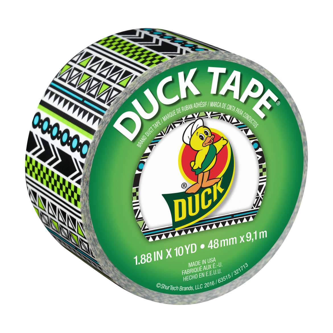 Printed Duck Tape® Brand Duct Tape - Tribal, 1.88 in. x 10 yd.