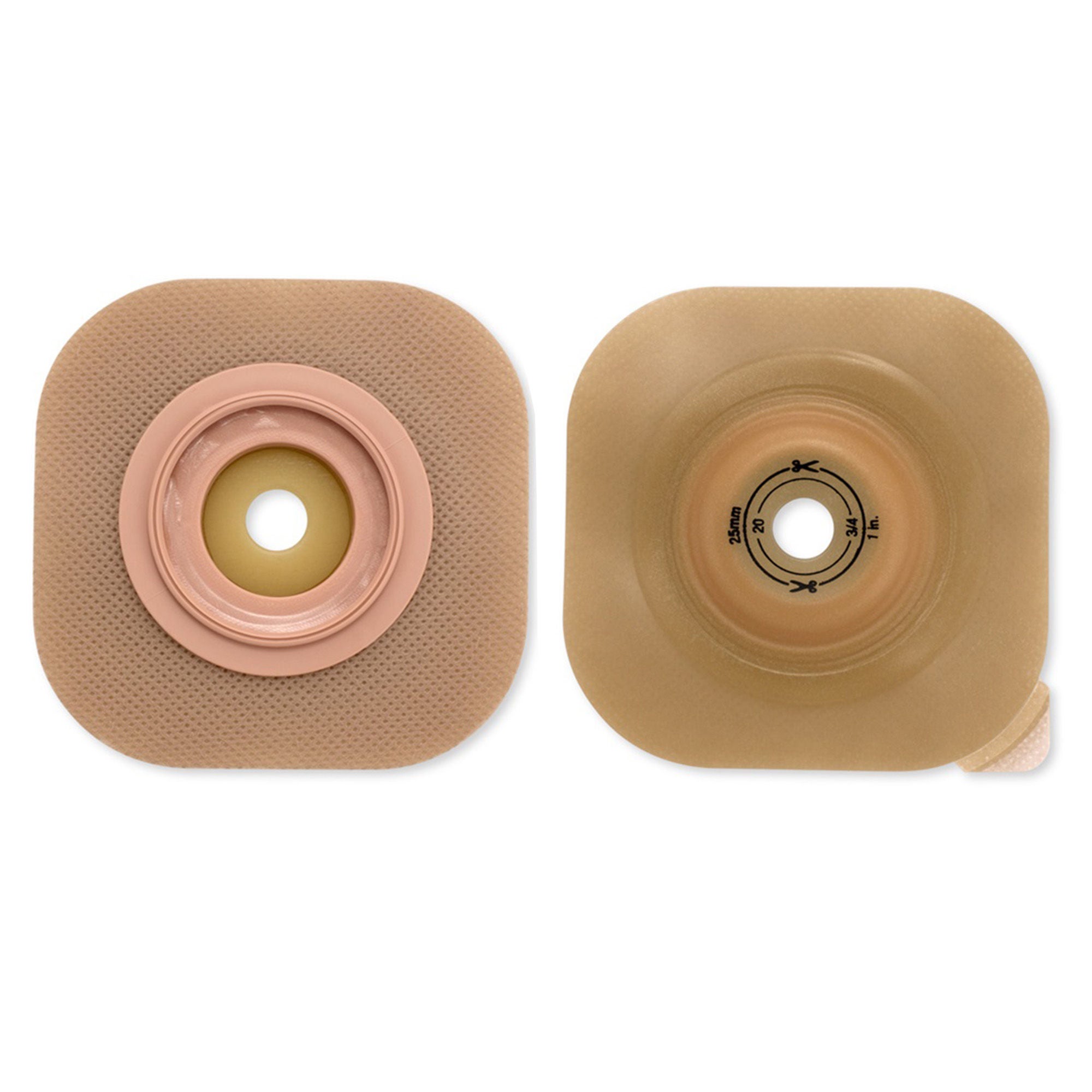 New Image™ Convex CeraPlus™ Skin Barrier, 70mm Flange, Up to 51 mm Opening, Blue