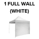 (1) Non-Printed White Tent Wall