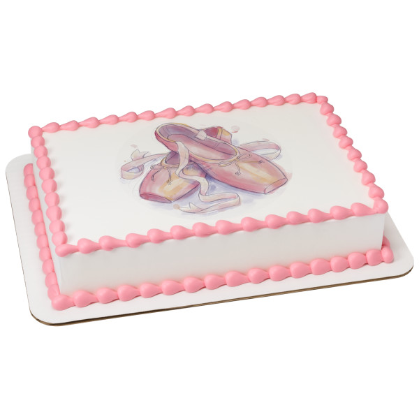 Ballerina Slippers PhotoCake® Edible Image®