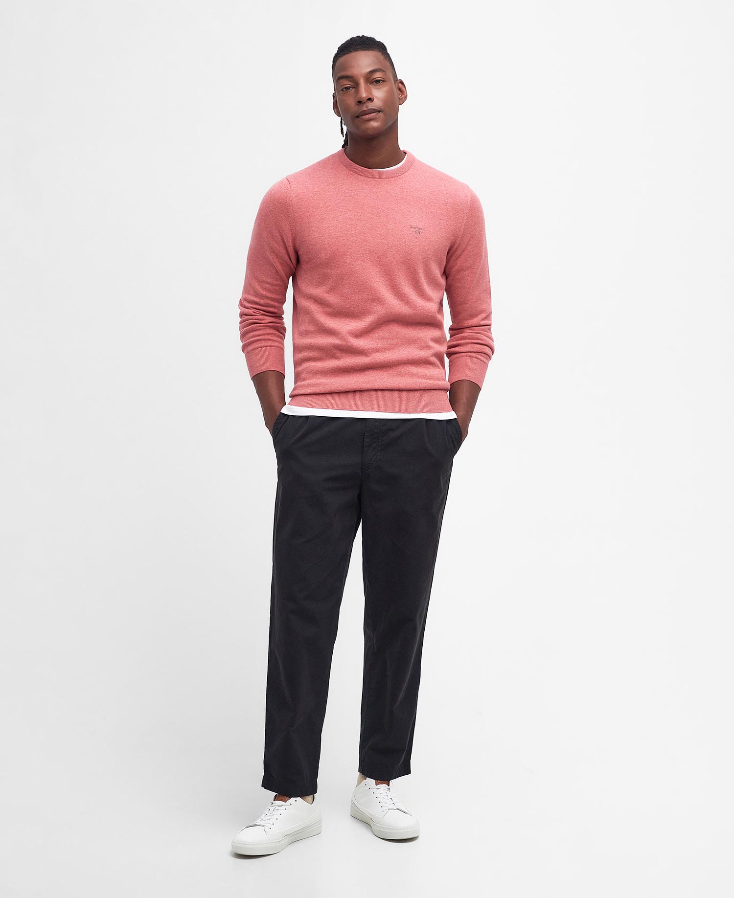 Pima Cotton Crew Neck Jumper image number 1