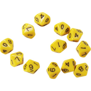 10-Sided Dice - Set of 12