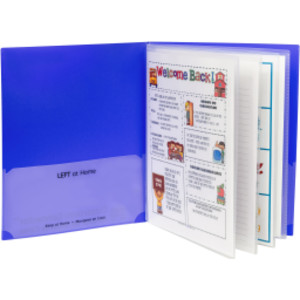 Classroom Connector&trade; Multi-Pocket Folders, Blue, Box of 15