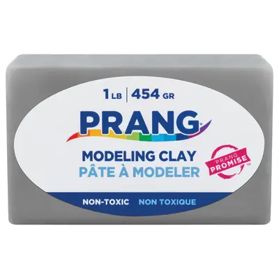 Prang Modeling Clay, Grey, 1 Lb.