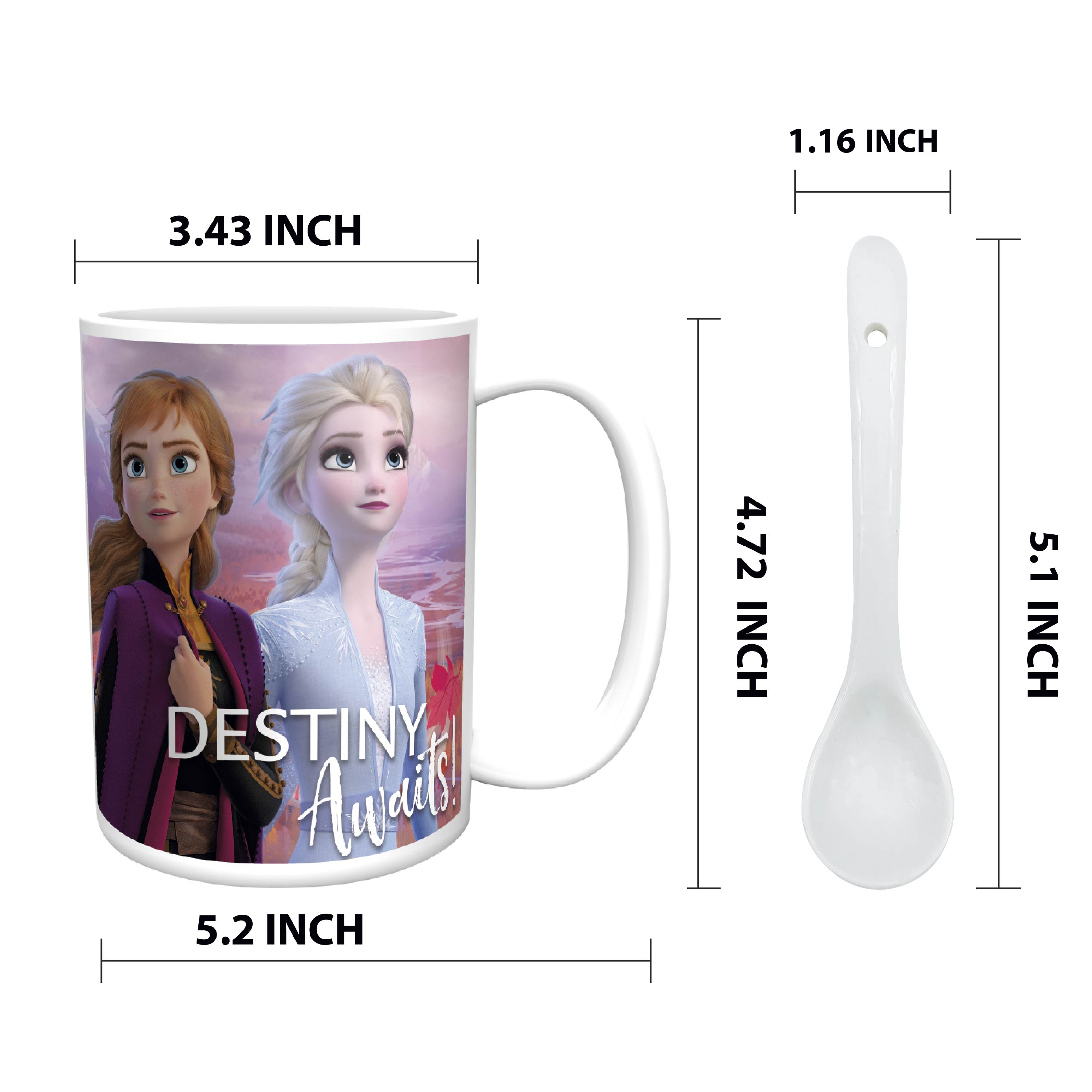Disney Frozen 2 Movie 15 ounce Coffee Mug and Spoon, Anna, Elsa & Olaf slideshow image 11 Disney Frozen 2 Movie 15 ounce Coffee Mug and Spoon, Anna, Elsa & Olaf slideshow image 11