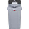Rubbermaid Commercial, Slim Jim, 33 gal, Black, Recycling Station Billboard
