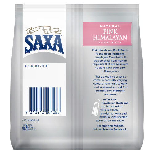  Saxa® Natural Pink Himalayan Rock Salt 500g 