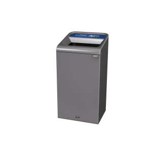 Rubbermaid Commercial, Configure™, 23gal, Metal, Gray, Square, Receptacle