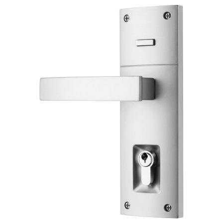 Trilock Contemporary Angular Double Cylinder Entrance Lever Set
