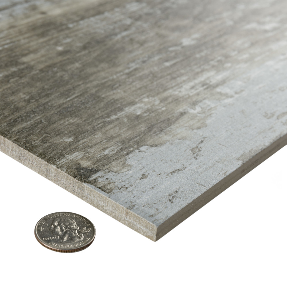 Suomi Grey 8-1/2 in. x 35-1/2 in. Porcelain Floor and Wall Tile