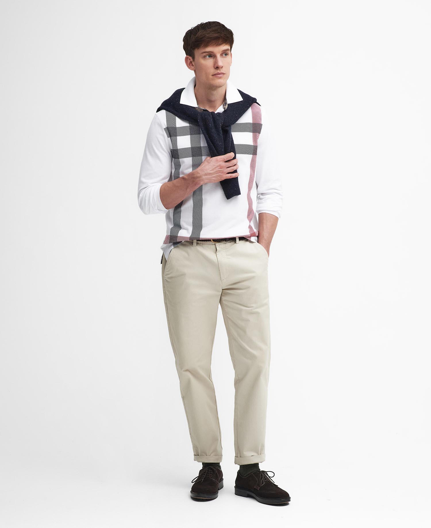 Blaine Tartan Long-Sleeved Polo Shirt image number 1