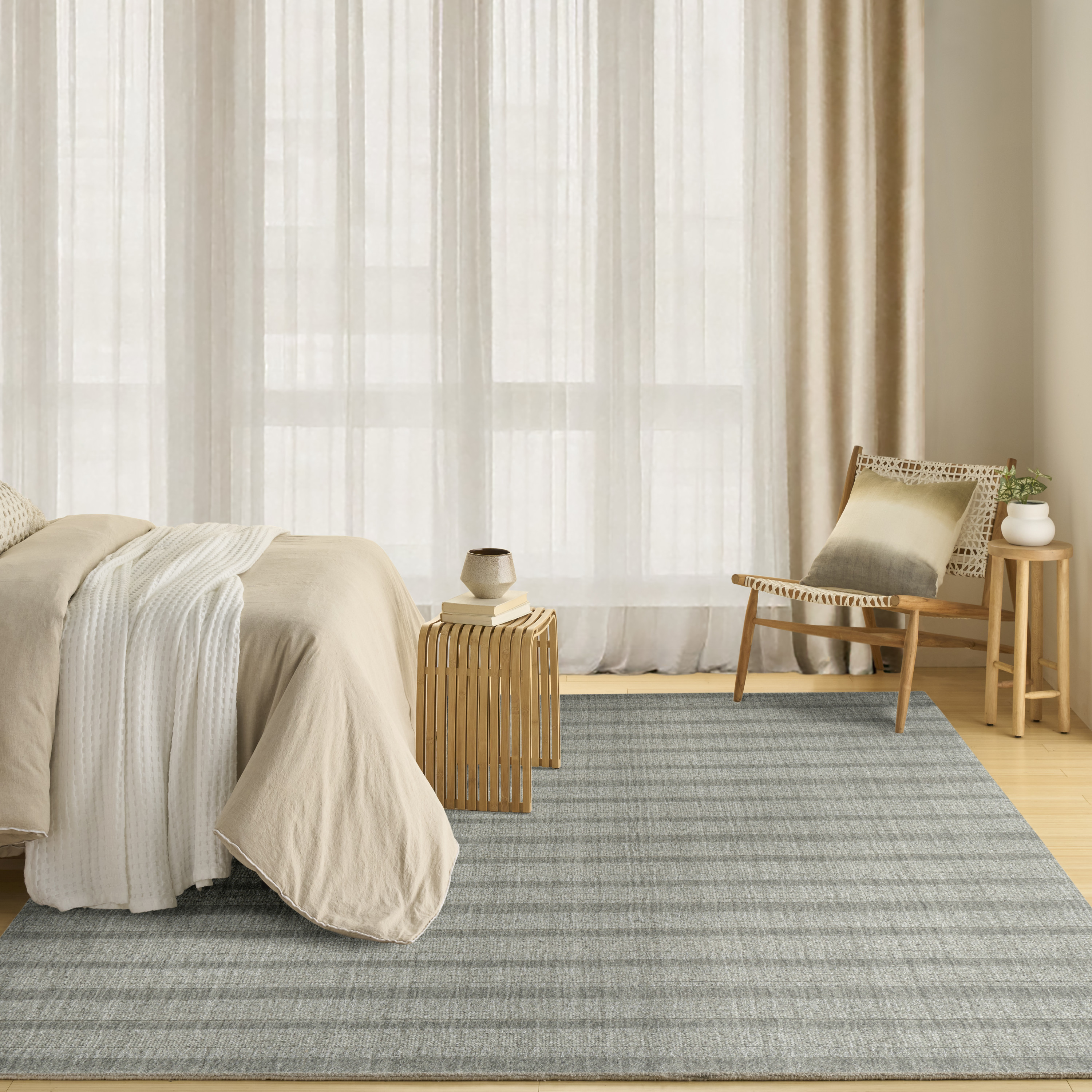 DKNY Pure Multi Weave 8'6" x 11'6" Sage Contemporary Indoor Rug
