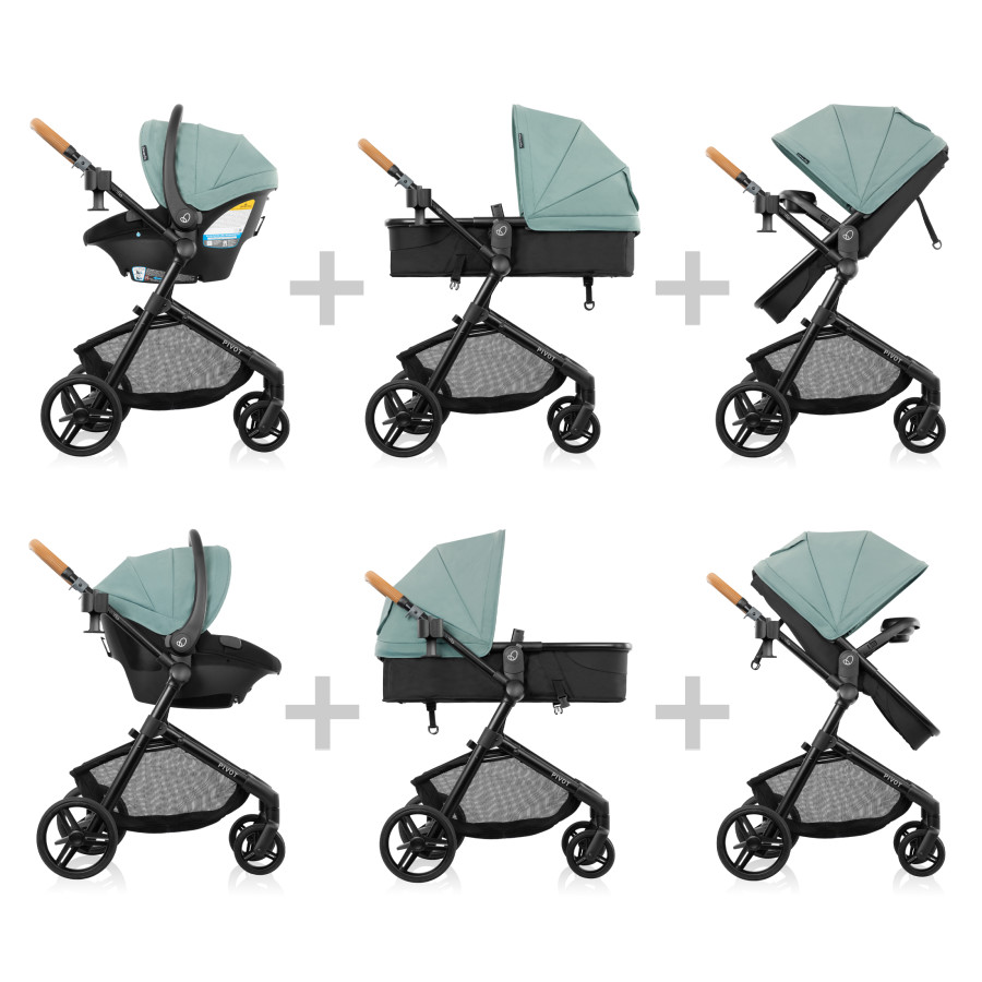 Pivot NXT Travel System w/ Revolve180 LiteMax NXT Infant Car Seat