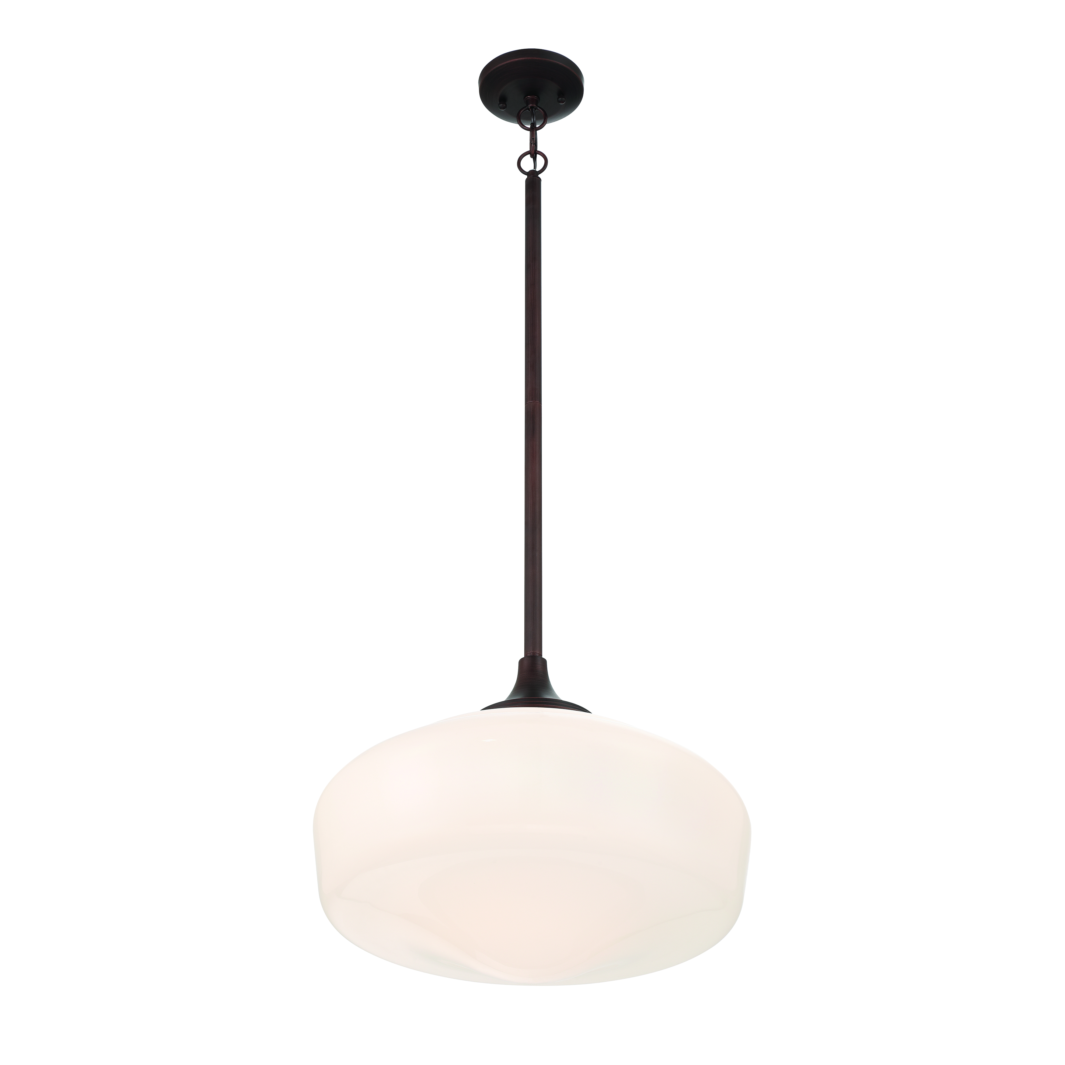 Brushed Bronze Schoolhouse Pendant Light - Image 4