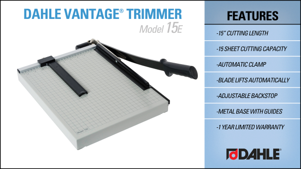 Dahle Vantage® 15e Trimmer InfoGraphic