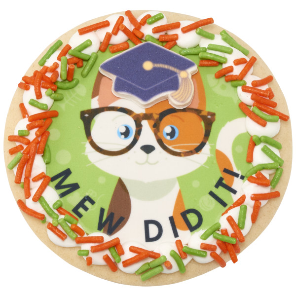 Kitty With Glasses PhotoCake® Edible Image®