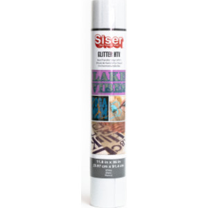 Glitter HTV Heat Transfer Vinyl, 36", White