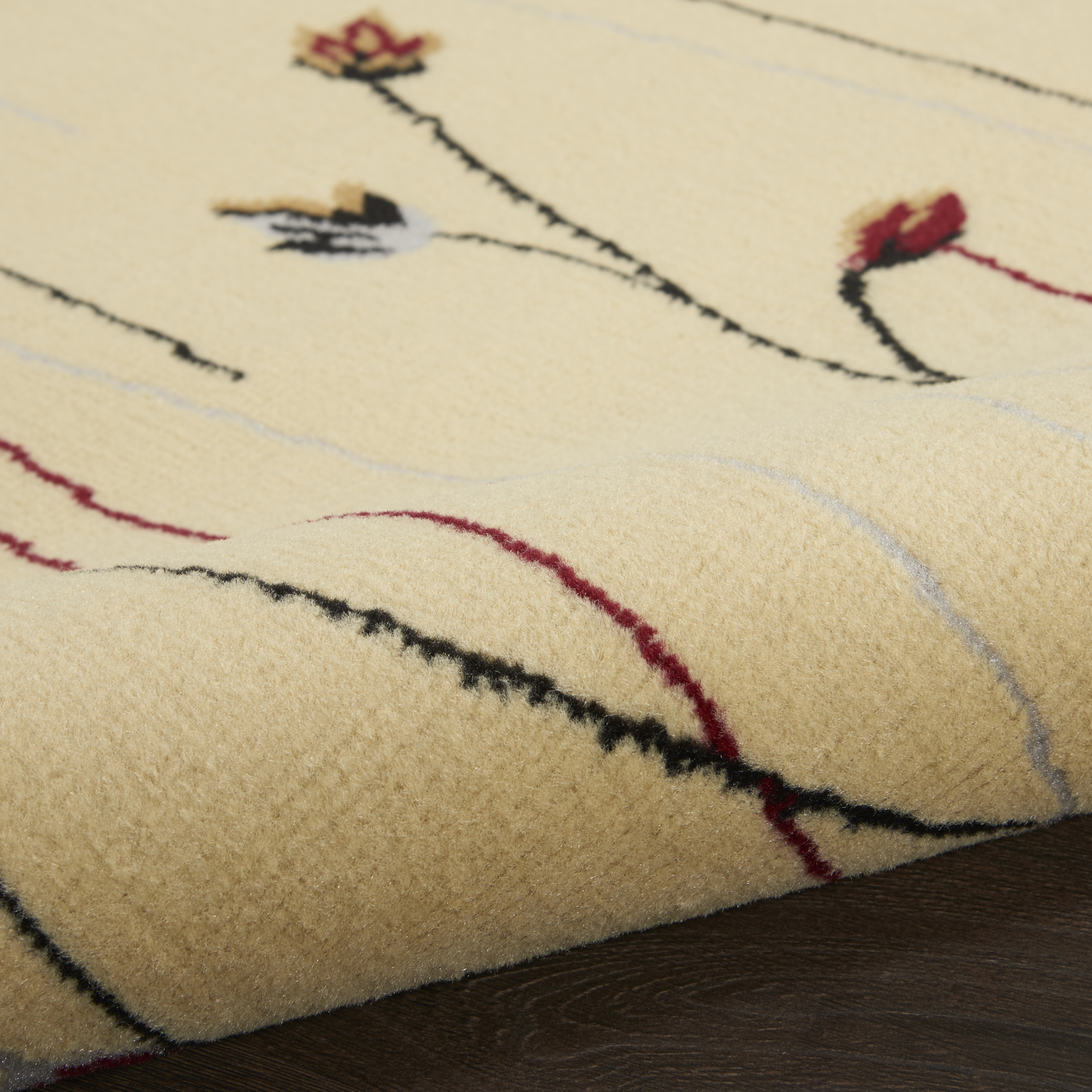 Nourison Grafix 2'3" x 7'6" Cream Contemporary Indoor Rug