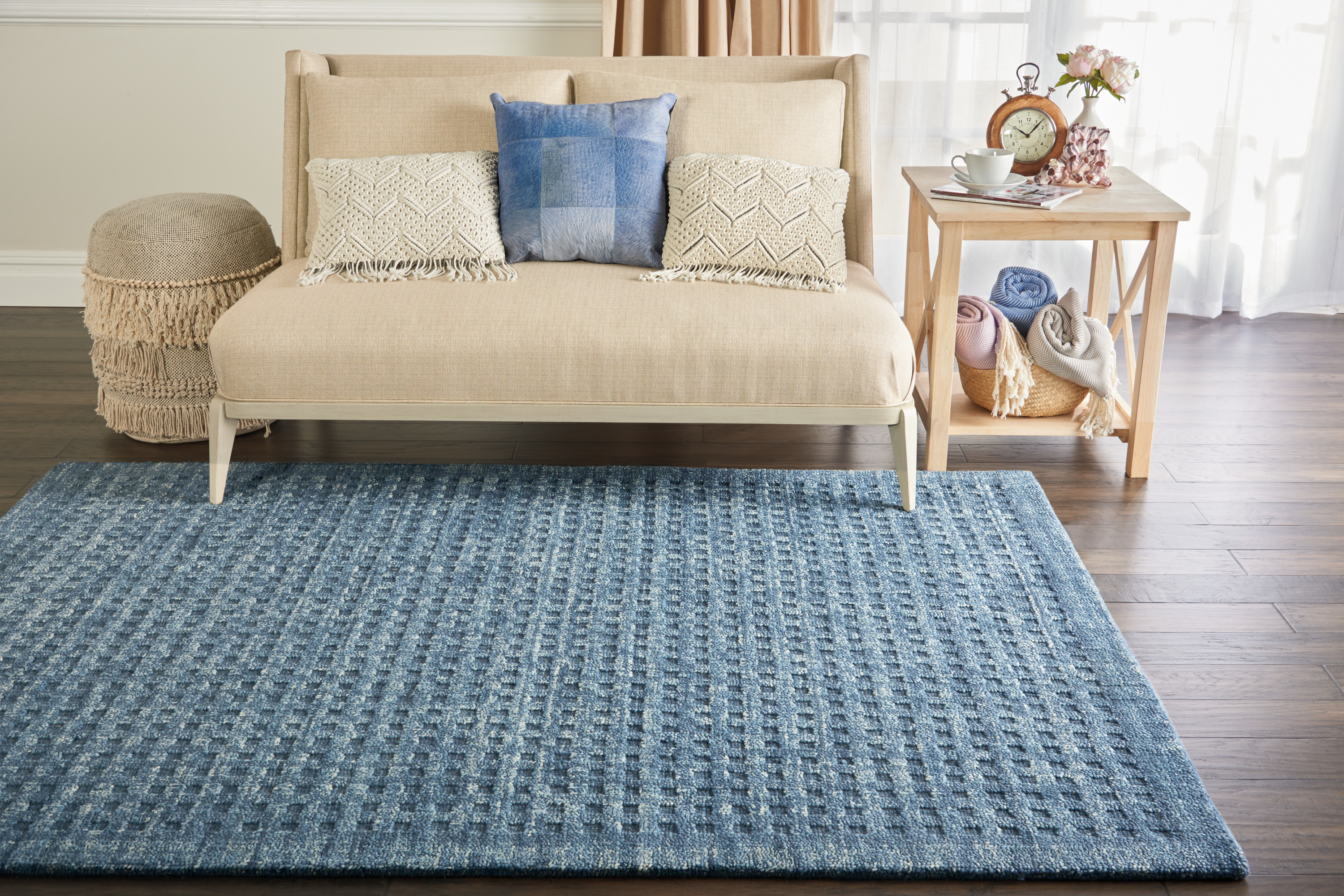 Nourison Marana 5' x 7'6" Navy Contemporary Indoor Rug