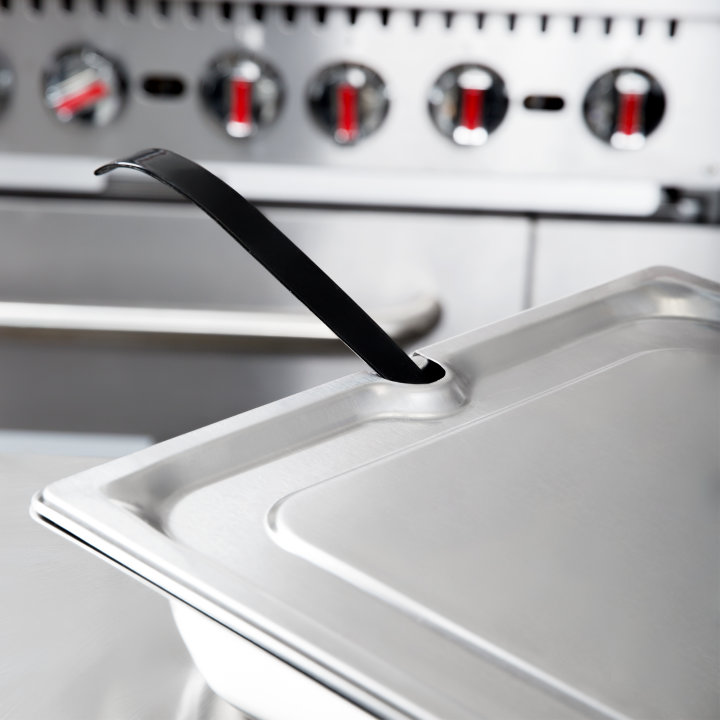 Full-size Super Pan 3® slotted stainless steel cover