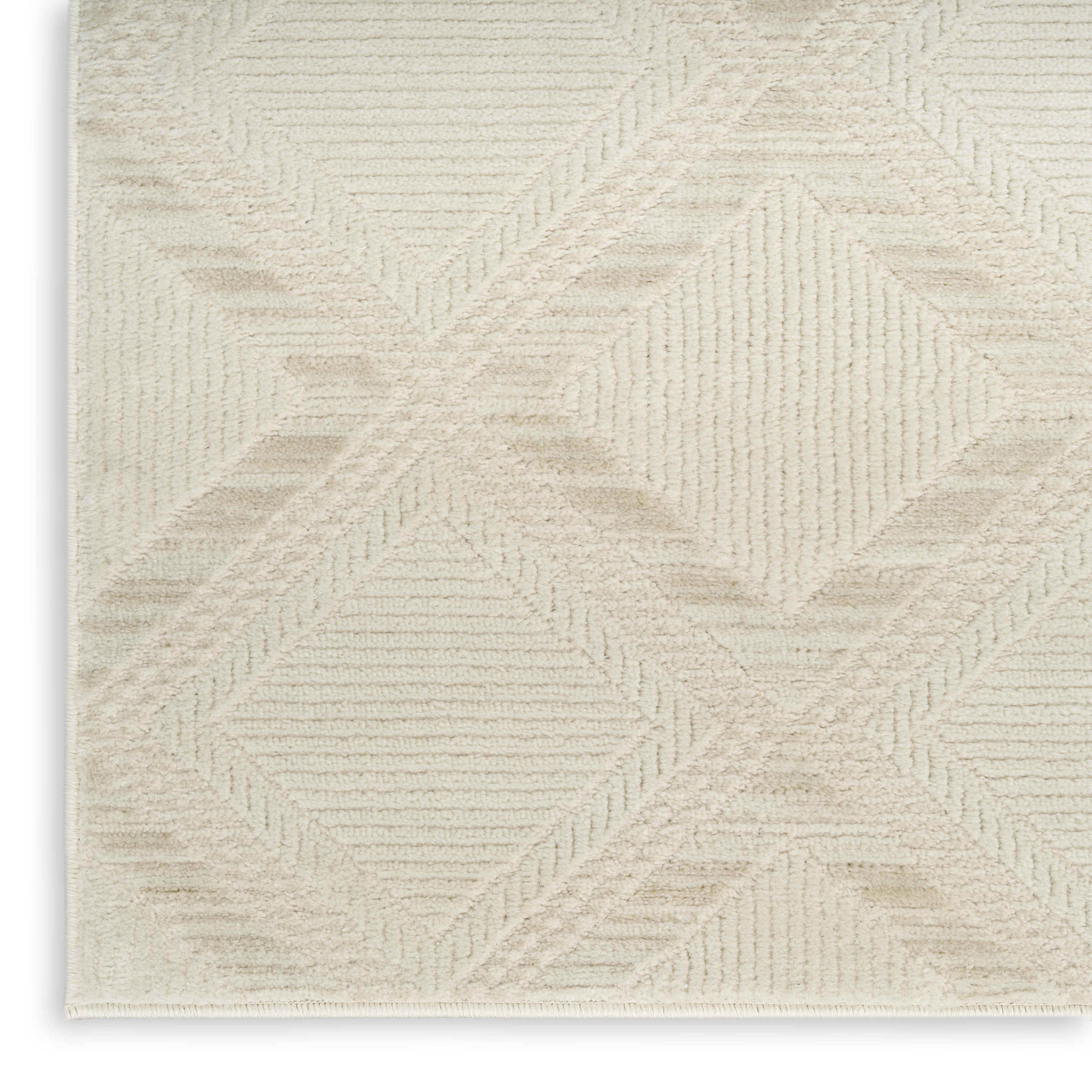 Nourison Serenity Home 10' x 14' Ivory Modern Indoor Rug