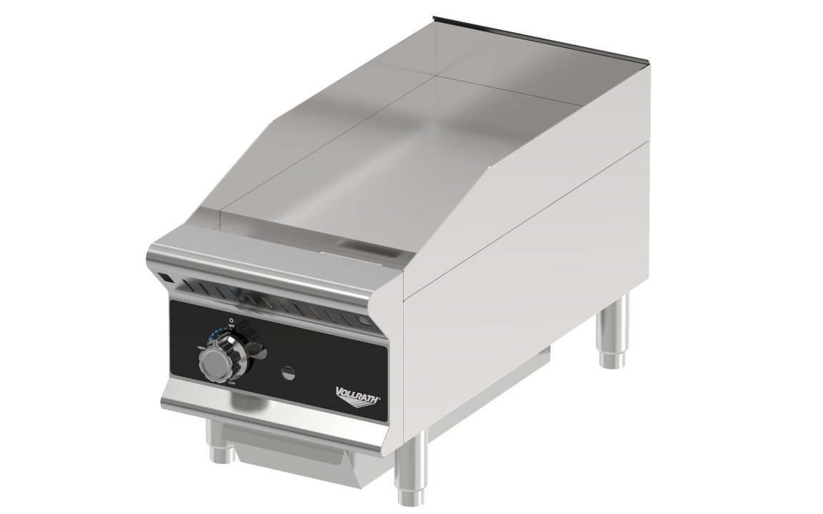 12-inch medium-duty flat-top gas griddle with manual controls