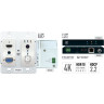 4K 2x1 HDMI/VGA Wall-Plate Switcher Scaler and Extender with HDBT Output