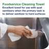 Tork, 1/4 Fold, 1 ply, 10.00"x21.50", Nonwoven Fabric, Food Service Wipers, White