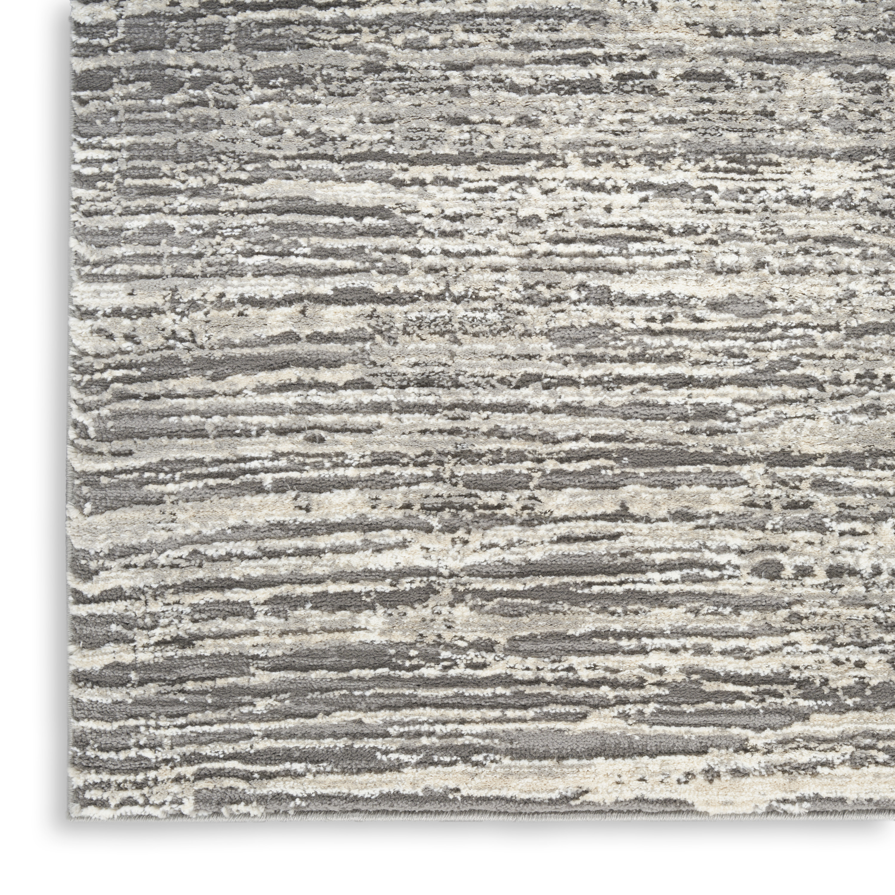 Nourison Sustainable Trends 9' x 12' Ivory Grey Modern Indoor Rug