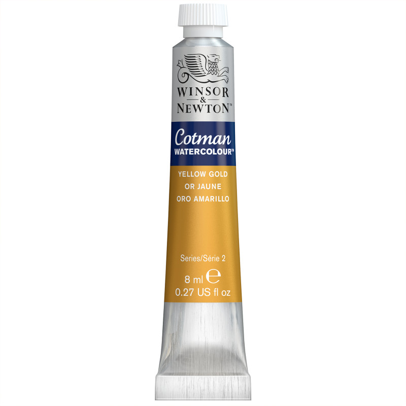 Cotman Watercolor Paint, 8 mL Tube, Yellow Gold