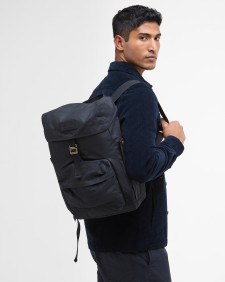 Essential Waxed Backpack Classic Black