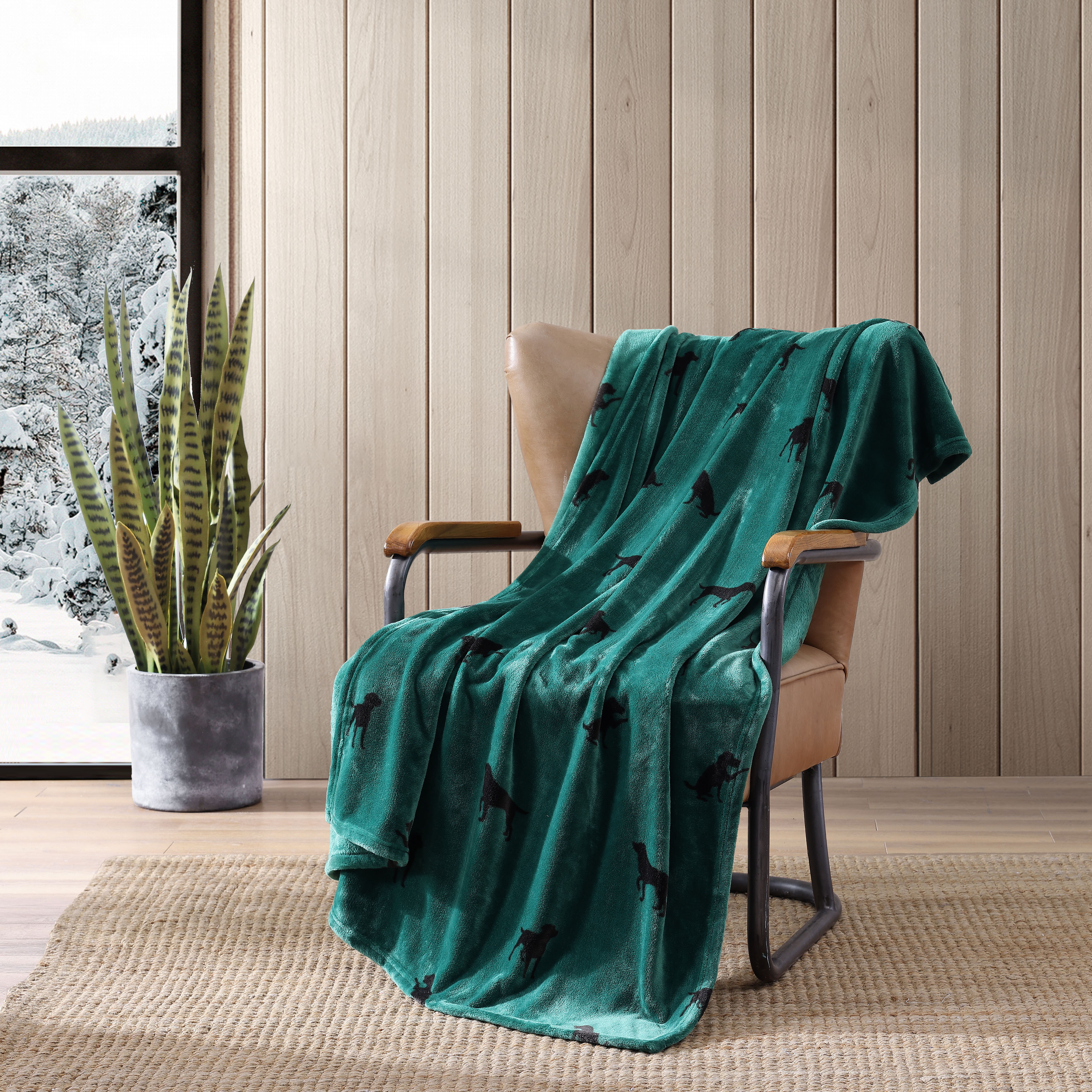 Eddie Bauer Plush-Fleece Throw Blanket